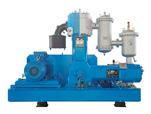 Oil free 2 stage piston compressor