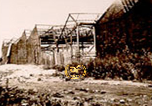 Destroyed factory in 1944,