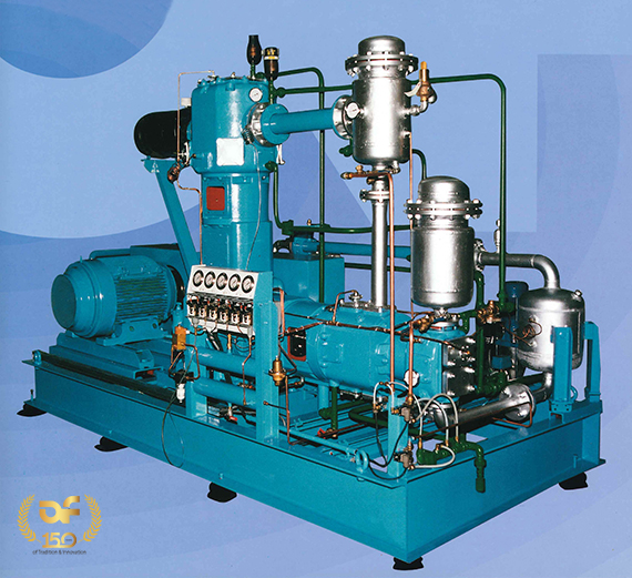 Oil free piston air compressor,