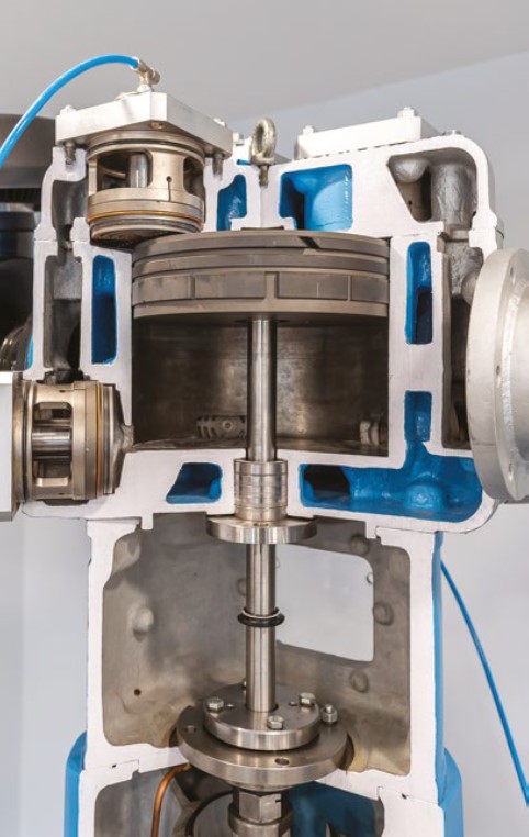 Oil Free piston compressor